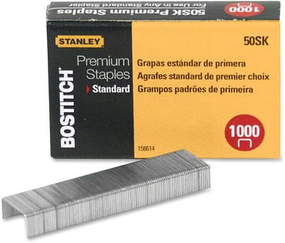 Standaard Nietjes Mini Kwartstrip 6mm Beenlengte Hoogwaardig Verzinkt 1000 Stuks