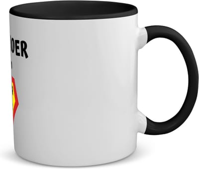 Akyol - mijn broer is mijn superheld koffiemok - theemok - zwart - Broer - super broer - verjaardag - cadeautje voor broer - broer artikelen - kado - geschenk - 350 ML inhoud