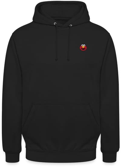 Sesamstraat Elmo Borduurwerk Hoodie Unisex