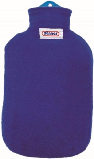 Warmwaterkruik met Fleece Hoes 2 Liter Blauw