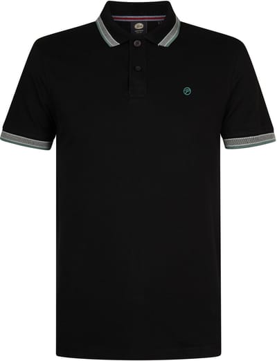 Petrol Industries - Heren Piqué polo Virgo - Zwart - Maat S