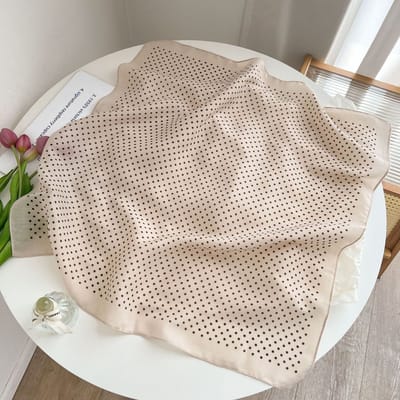 Zijden sjaal-stijl zijden sjaal voor dames - Kleurblokkenprint - Fris en delicaat - Decoratieve shawl over shirts-SJ0237 Benut je gevoel voor mode optimaal!