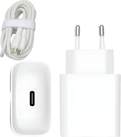 25w usb-C Power Adapter met usb-C naar usb-C kabel 1 meter - Usb-C Oplader - Super Fast Charger - S26 / S25 / S24 / S23 / S22 / S21 / S20 Snellader - Oplader A57 A56 A55 A54 A16 A17 Tab S9 S10 S11 A9 A10 A11