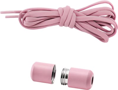Elastische Geen-Stropdas Schoenveters – Halve Cirkel Ontwerp – Roze – Quick Lazy Veters met Metalen Slot – Voor Kinderen en Volwassenen – Sneakers Schoenveters