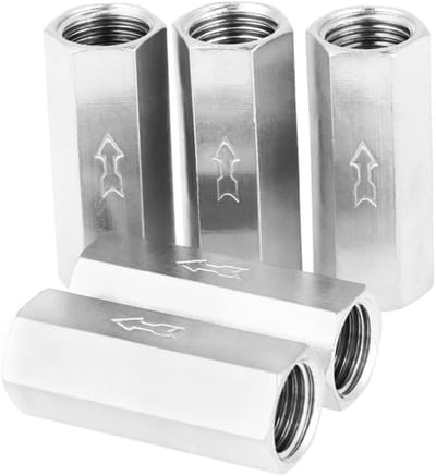 Set van 5 Controlekleppen 1/4" Vrouwelijk, Volledige Poort 1-Weg Luchtventiel Accessoires voor Luchtpomp en Pneumatische Systemen