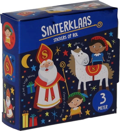 Stickers op Rol 3m Sinterklaas | Schoencadeau | Sint-tip | Kerst-tip