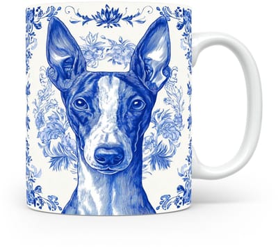Mok Pharaoh hound Beker voor koffie of tas voor thee, cadeau voor dierenliefhebbers, moeder, vader, collega, vriend, vriendin, kantoor, opa, oma, hond, kerst, sinterklaas, verjaardag