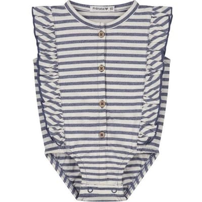 Prénatal baby body - Meisjes - Blauw - Maat 56