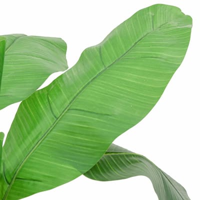 vidaXL - Kunstplant - bananenboom - 9 - bladeren - 120 - cm - groen
