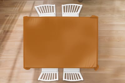 Tafelkleed - Tafellaken - 200x130 cm - Bruin - Aardetint - Effen kleur - Binnen en Buiten