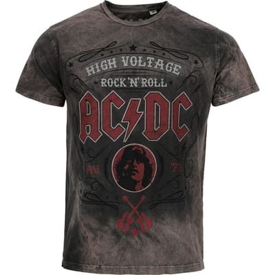 AC/DC T-shirt - Pinstripe - S tot 4XL - voor Mannen - grijs
