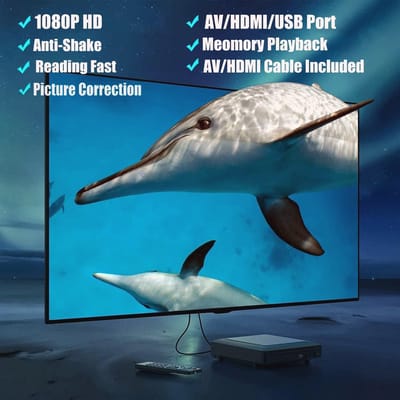 Mini DVD Speler voor TV met HDMI en AV, Full HD 1080P Ondersteuning, Regionale Vrijheid zonder Blu-ray Ondersteuning