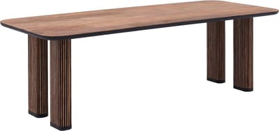 Goossens Adel Eettafel - Hout - 250 x 78 x 100 cm - Rechthoek - bruin