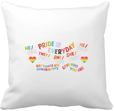 Akyol - lgbtq cadeau - Kussen hoes - Lgbt - queer - pride month - lgbtq vlag - gay pride - met tekst - opdruk - leuke pride spullen - verjaardag - cadeau - gift - 40 bij 40 cm