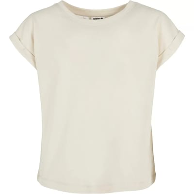 Urban Classics - Organic Extended Shoulder Kinder T-shirt - Kids 110/116 - Beige