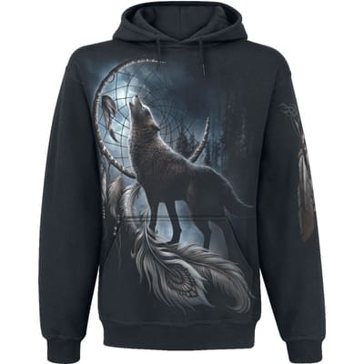 Spiral - Gothic Trui met capuchon - From Darkness - M tot L - voor Mannen - zwart