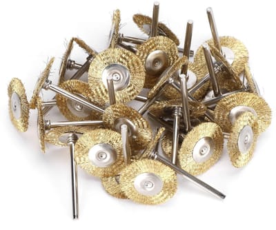 Dailygoods- Draadborstelset 30 Stuks - Borstelset Boormachine - Borstelstrip - Roestverwijdering - Polijsten - Geschikt voor Smalle Ruimtes