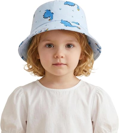 Kinder zonnehoed - Bloemen bucket hat - Strand en zomer - Ademend materiaal - N.v.t. - Zoals afgebeeld