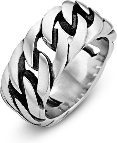 Frank 1967 Steel 7FR-0001-66 Stalen heren ring - Maat 66 - Zilverkleurig