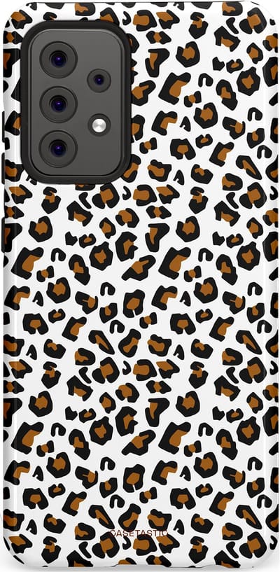 Casetastic Hoesje Geschikt voor Samsung A52 (4G/5G/s) - Stijlvolle Beschermende Duo-layer Case - Panter abstractie