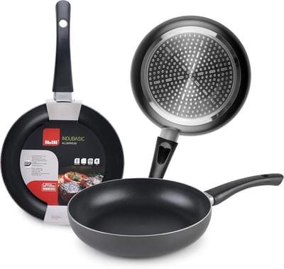 Aluminium friteuse 30 cm met anti-aanbaklaag, geschikt voor inductie