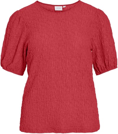 Vila T-shirt Vifall O-neck 2/4 Top - Noos 14111805 Hibiscus Dames Maat - M