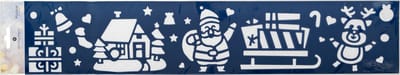 Feeric Christmas Kerst decoratie raamsjablonen - kerst thema - 60 x 12 cm -raamversiering