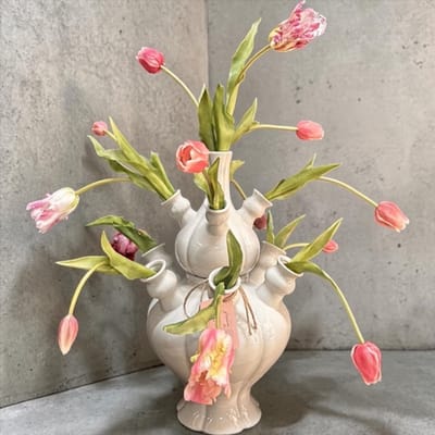 Seta Fiori - Tulpenvaas met kunst tulpen - 65cm hoog