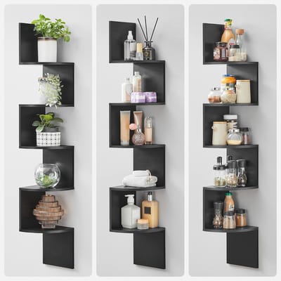 Zwevende wandplank - Wandplank zwevend - Boekenplanken - Industrieel - Wonen - Plank - Doucherek