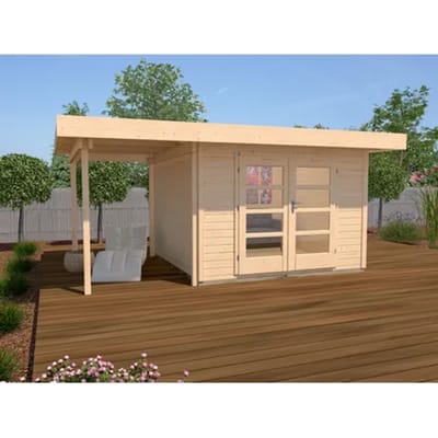 Weka Tuinhuis Met Overkapping 126 Type A Gr1 240x500cm