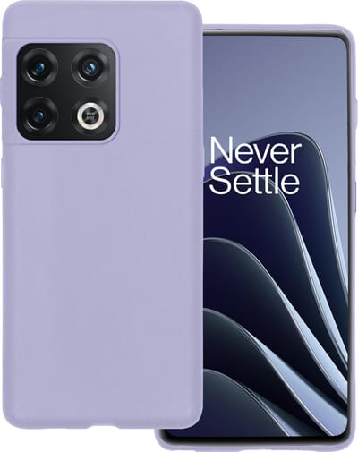 Hoesje Geschikt voor OnePlus 10 Pro - Sterk & Shockproof - Hoes Cover - Siliconen Case - Lila