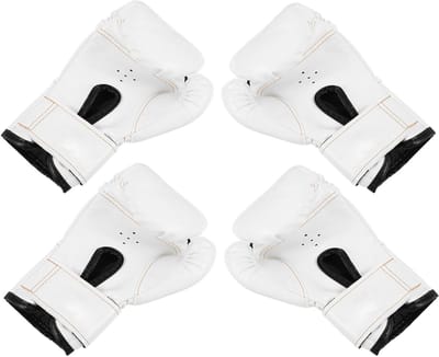 Kinder Bokshandschoenen - Sparringhandschoenen Training - Kickboksen Taekwondo - Schuimvulling Bescherming - 21x13x9.5cm - Wit