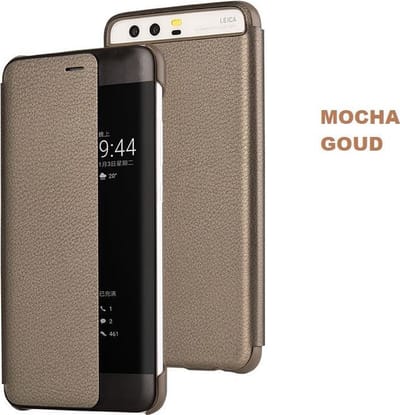 View Flip Smart Cover voor Huawei P10 – Mocha Goud