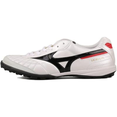 Mizuno Morelia M8 Comfortabele TF (Rubberen noppen) Kangoeroeleer Voetbalschoenen Heren Voetbalschoenen Wit Zwart Q1GB210009 44