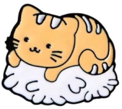 Pin Broche - enamel pin - kledingspeld - Sushi kat A