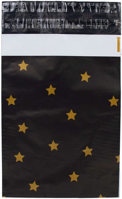 Verzendzakken voor Kleding - 100 stuks - 25x34cm - Print / Multi colour Verzendzakken Webshop - Verzendzakken plastic met plakstrip