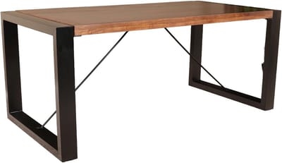 Eettafel Rechthoekig - Houten Tafel - Eetkamer - Massief Mango Hout - 180x90cm - Bruin