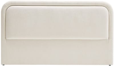 Vente-unique Hoofdbord met LED's - 160 cm - Getextureerde stof - Beige - IRSITA