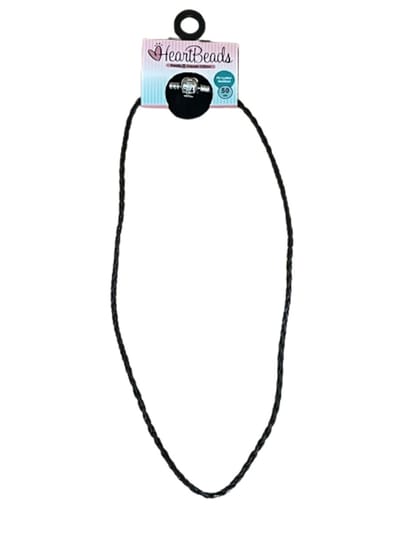 Heartbeads bedelhalsketting PU leer 50cm zonder bedels