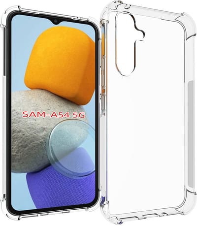 MobyDefend Hoesje - Geschikt voor Samsung Galaxy A34 - Transparante Shockproof TPU Backcover - Verstevigde Hoeken - Volledig Doorzichtig
