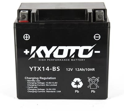 Batterie SLA Kyoto pour Moto BMW 1250 R GS Après 2019 YTX14-BS / 12V 12Ah Neuf