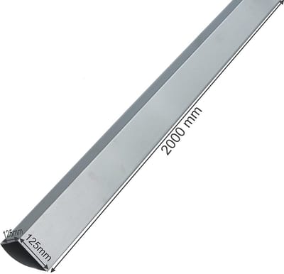 Aluminium Hoekplaat 90° voor Gevelbekleding en Muurafdekking - 125 mm x 125 mm