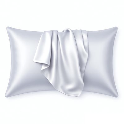 Satijnen kussensloop Zilvergrijs 60 x 70 cm hoofdkussen formaat - AfricanFabs® Satin pillow case / Zijde zachte kussensloop van satijn (1 stuks)
