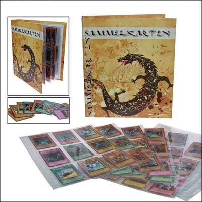 SAFE Spelkaarten verzamelalbum met print - incl. 20 insteekbladen voor maximaal 360 ruilkaarten
