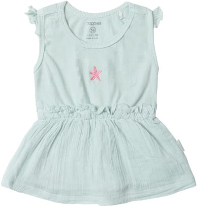 Noppies Girls Dress Cannes Meisjes Jurk - Smoke - Maat 56