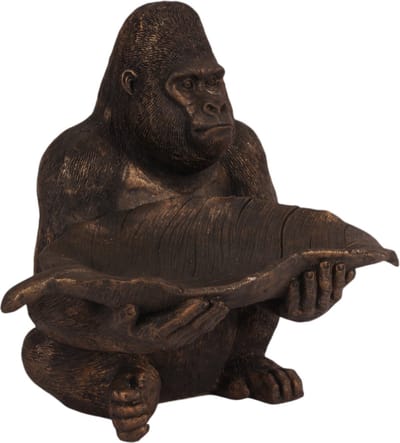 Baroque - Decoratief beeld of figuur - Gorilla resin 39 cm - 37.5x39x31 - Polyresin