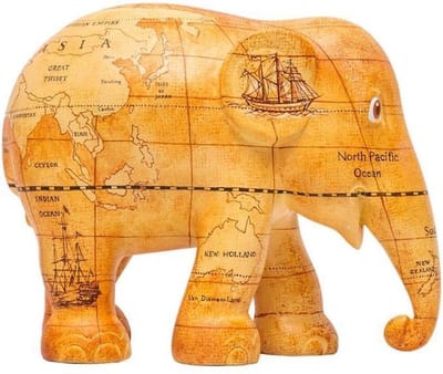Elephant parade Tales of Discovery 30 cm Handgemaakt Olifantenstandbeeld