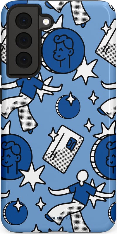 Casetastic Hoesje Geschikt voor Samsung S21 FE - Stijlvolle Beschermende Duo-layer Case - Geldroute