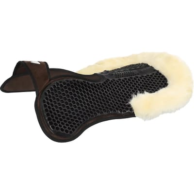 Acavallo Sp Wfs Gel Hexagonal Suede Sheepskin Halve Pad Bruin