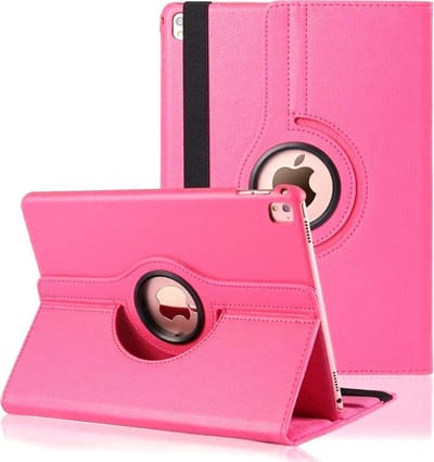 Book Cover Geschikt voor: Apple iPad Air 4 (2020) / iPad Air 5 (2022) 10.9 inch / iPad Air 11 inch (2025) M3 / (2024) M2 - Air 6 - Multi Stand Case - 360 Draaibaar Tablet hoesje - Tablethoes - Roze